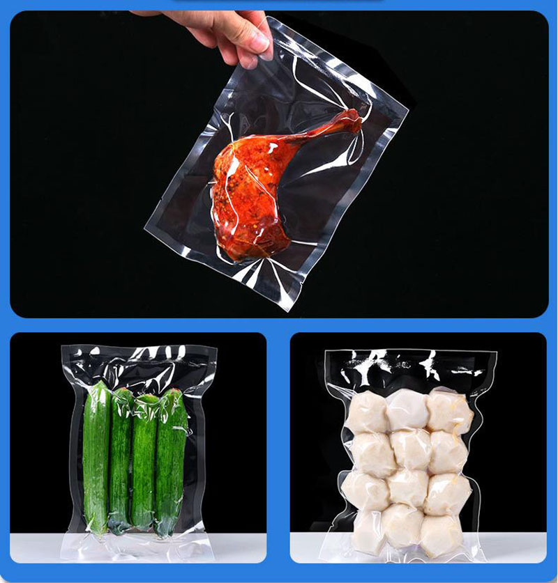 Heat seal vacuum food storage bag
