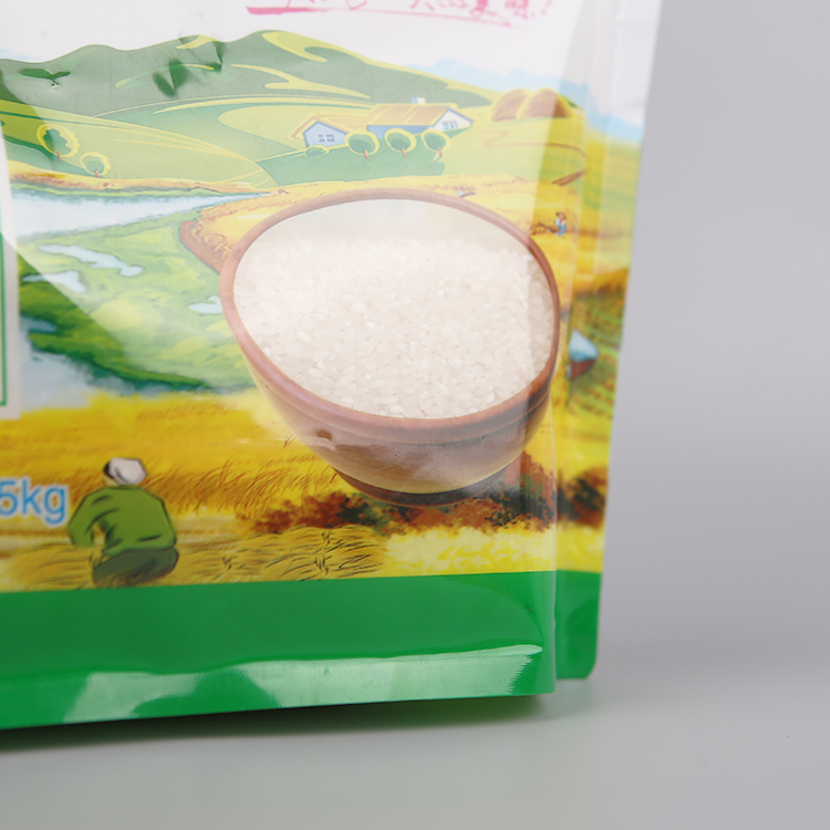 rice packaging bags with clear window
