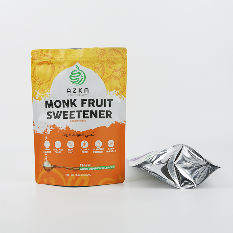custom druit sweetener powder packaging bags