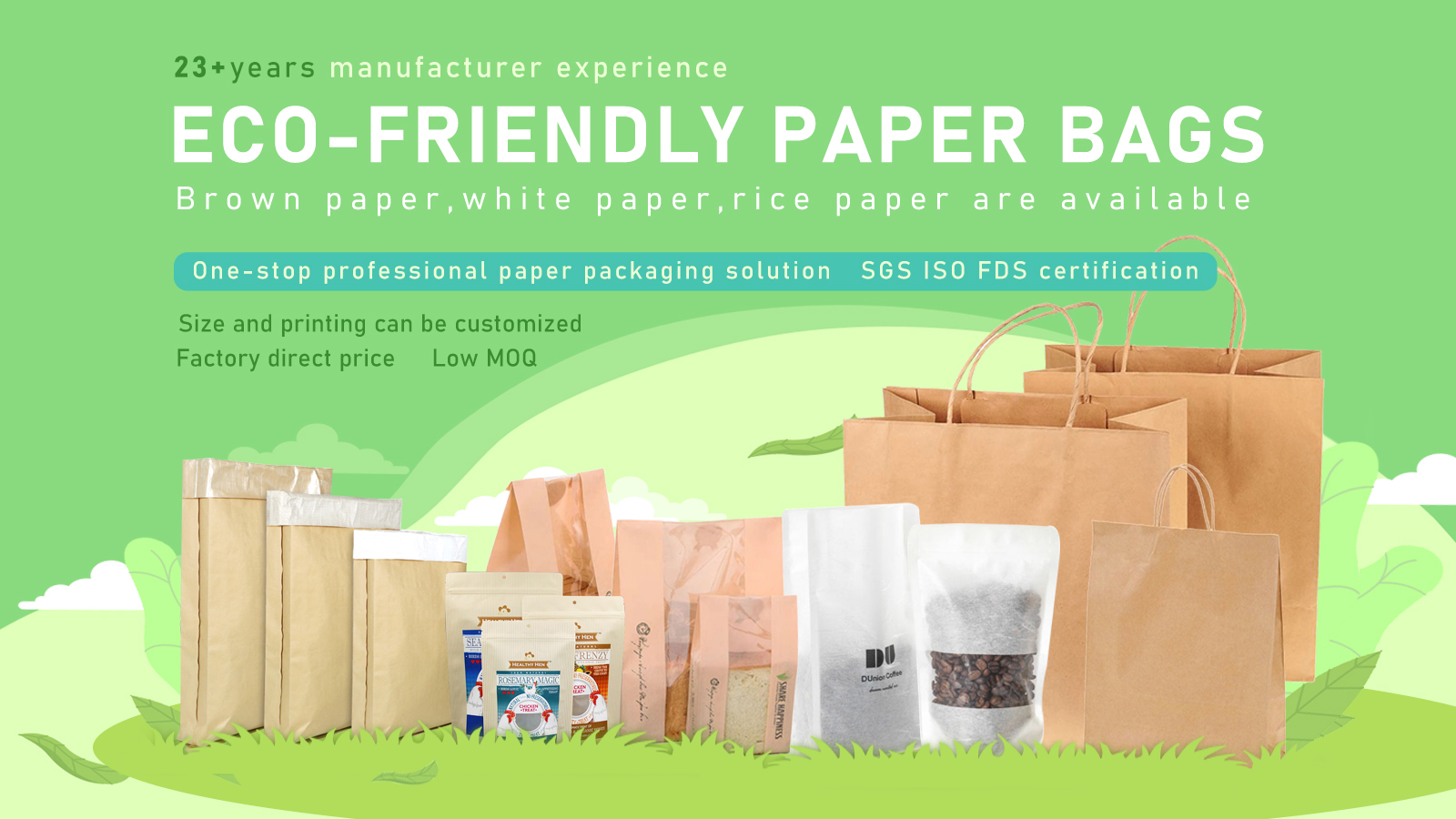 Custom paper bags wholesale