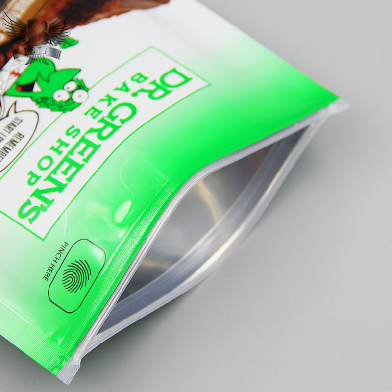 Custom foiled edible cannabis packaging bags foiled flat bags
