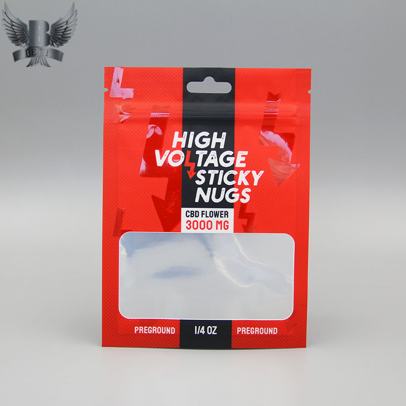 Premium smell proof  cannabis stand up pouches