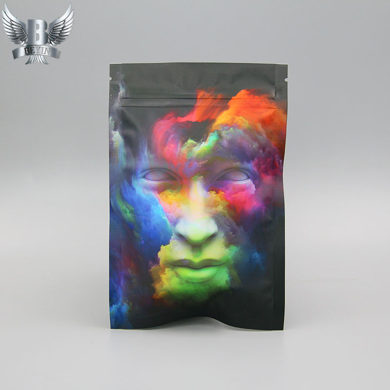 Customized stand up resealable cannabis bag