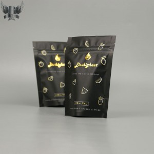 Premium smell proof  cannabis stand up pouches