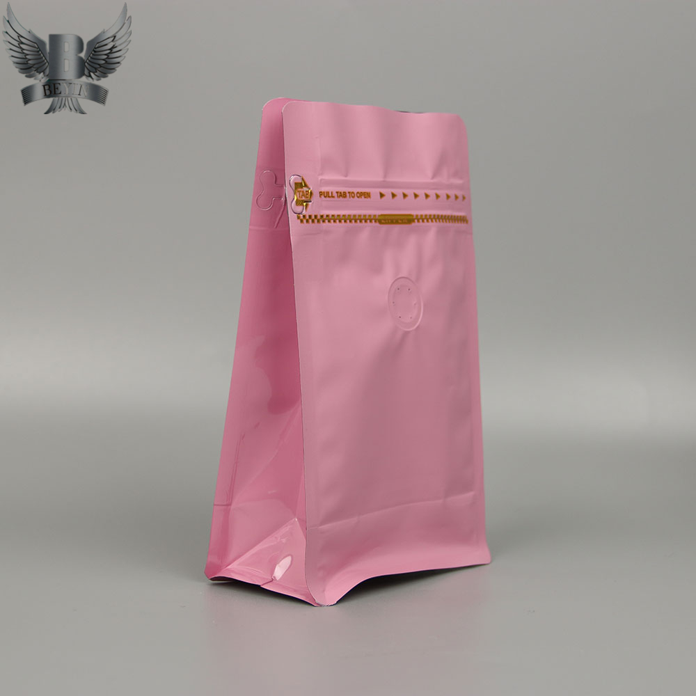 Custom printed coffee bag with valve
