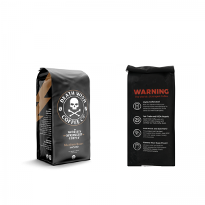 death wish coffee grounds packaging