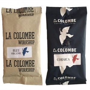 La colombe coffee grounds packaging